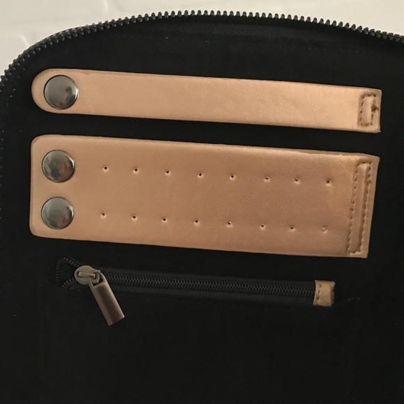 Halston Travel Jewelry box Bag Bronze Vacation Storage - Picture 3 of 7